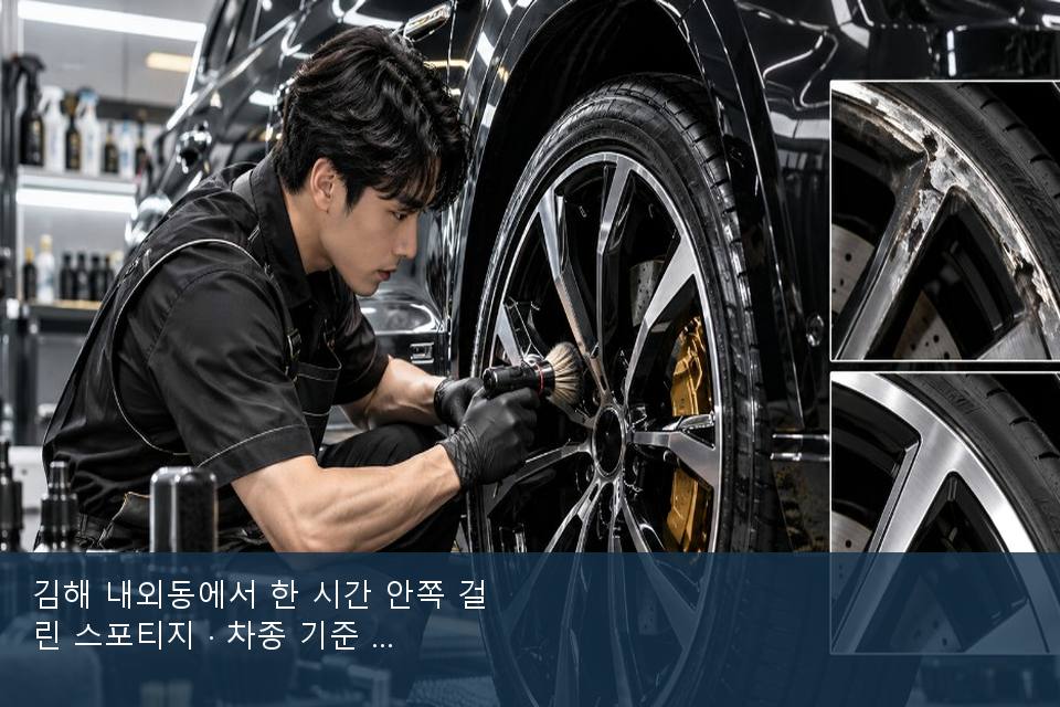 김해 내외동에서 한 시간 안쪽 걸린 스포티지 · 차종 기준 금액