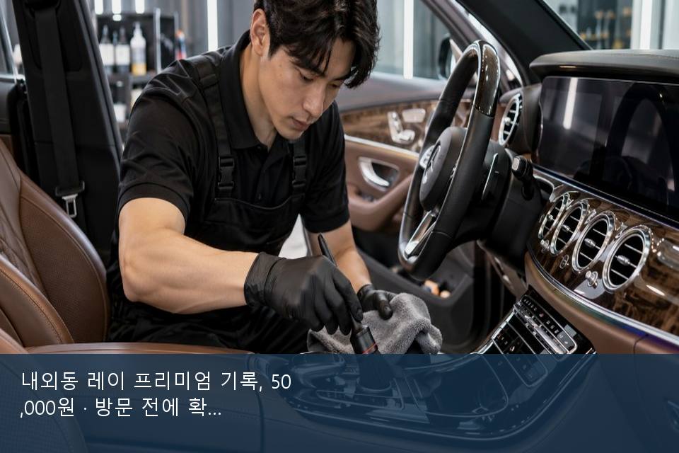 내외동 레이 프리미엄 기록, 50,000원 · 방문 전에 확인한 것